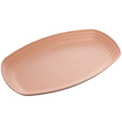 Travessa de Bambu e Plástico 29x18x3cm Lines Lyor Sortidas Bandeja Petisqueira Retangular Salgados F