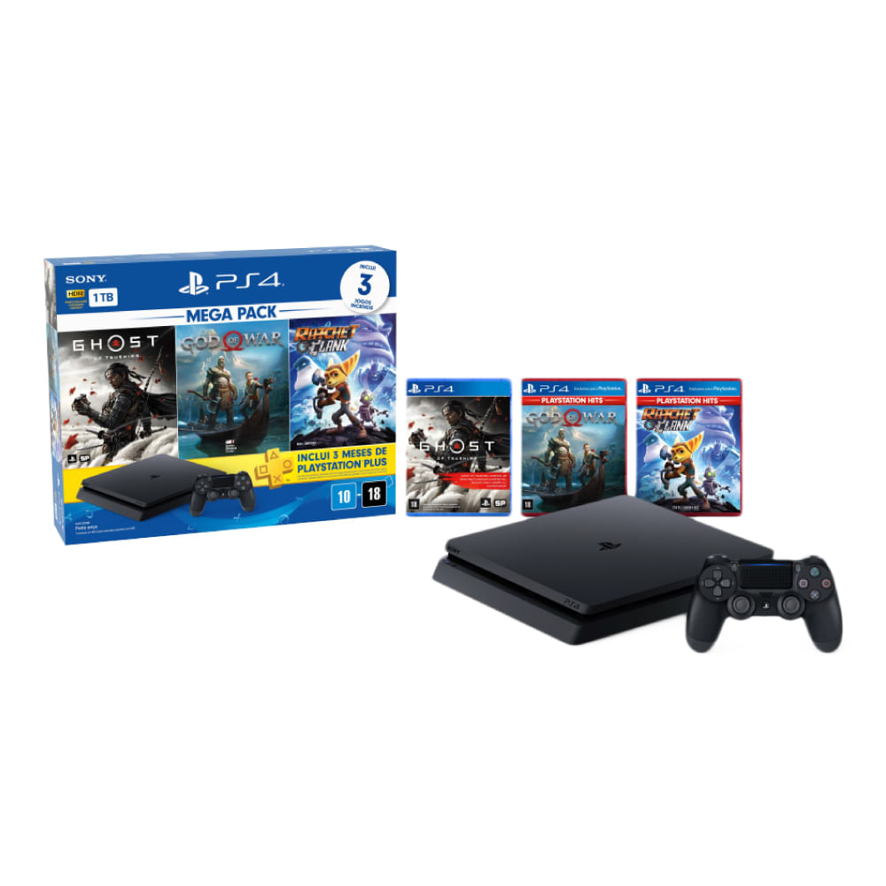 SONY PlayStation4 1TB & FF7 セット Console PlayStation 4 1TB Sony Bundle 18ª edição | CASA & VIDEO