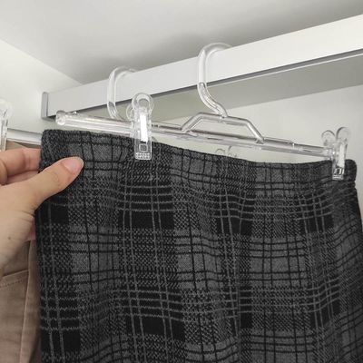 50 Cabides de Presilha Para Saia Organizador Guarda Roupas Loja Transparente Cinquetti