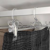 50 Cabides de Presilha Para Saia Organizador Guarda Roupas Loja Transparente Cinquetti
