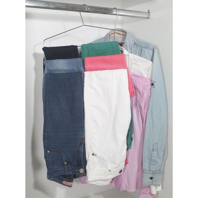 3 Cabides Calceiros Para Calça Bermuda Triplo Cromado