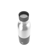 Garrafa Urbana Inox e Cinza 450Ml Clique Na Tampa Soprano