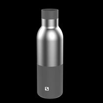 Garrafa Urbana Inox e Cinza 450Ml Clique Na Tampa Soprano