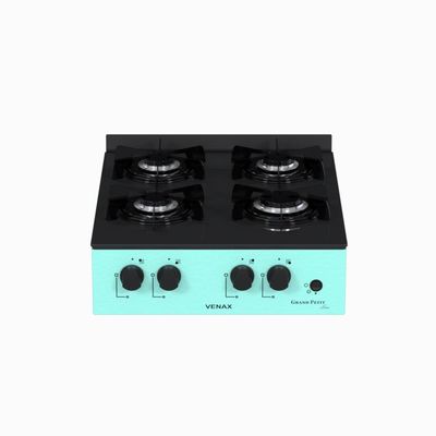 Fogao a Gas Portatil 4 Bocas Venax Grand Petit Line Verde