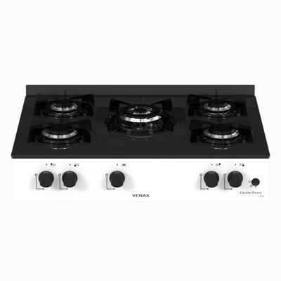 Fogao a Gas Portatil 5 Bocas Venax Grand Petit Line Branco