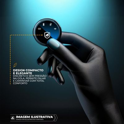 microfone de Lapela Magnética Sem Fio com Redução de Ruído - Armor -Gshield