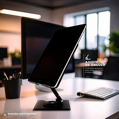 Suporte Metálico 360 - Discovery - Para Tablet / iPad - Prata - Gshield