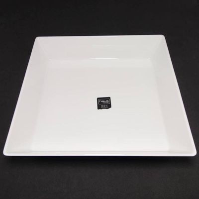 Kit 2 Travessas Retangular Branca 3,5L Profissional Servir Buffet Melamina Haus Concept Saladas Mass