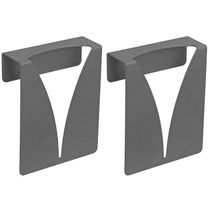 Kit 2 Pendurador de Toalha Cinza Porta Pano de Prato Suporte para Cozinha ou Banheiro Organize Masut