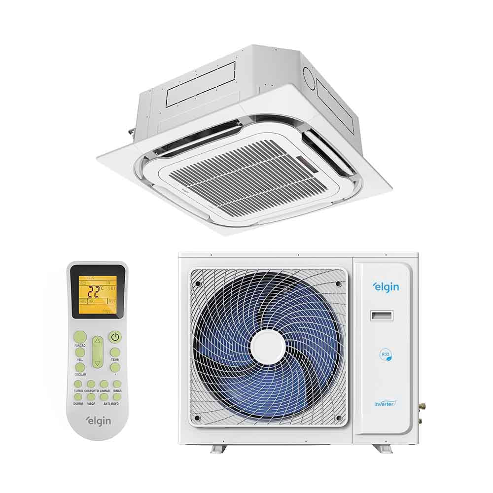 Ar Condicionado Split Cassete Elgin Eco Plus Inverter 48.000 Btus Frio 220v R-32