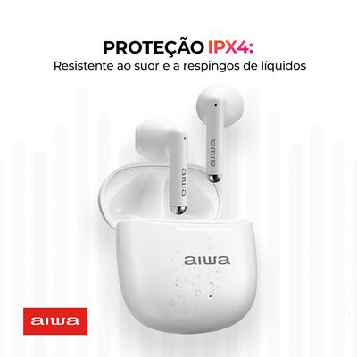Fone de Ouvido Earbud Aiwa EB-05-W Bluetooth ENC APP BIV