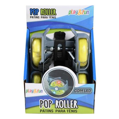 Patins para Tênis com Led Pop Roller Play&Fun Sortido