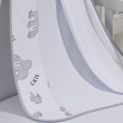 Cueiro Simples Tecebem Baby Dom Malha Estampado kinder 80cmx90cm Cinza