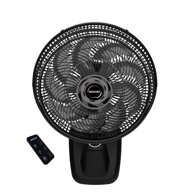 Ventilador De Parede Mallory Smart Control 140W Preto Com Grafite - 110V