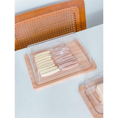 Kit Porta Frios + Porta Manteiga Bambu