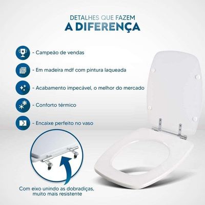 Assento Sanitário Laqueado Valentina Verde Claro Para Vaso Santamarina