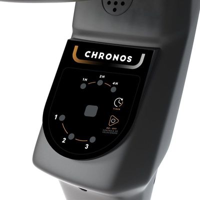 Ventilador de Coluna Mallory Chronos 6 Pás 140W Preto com Dourado - 220V