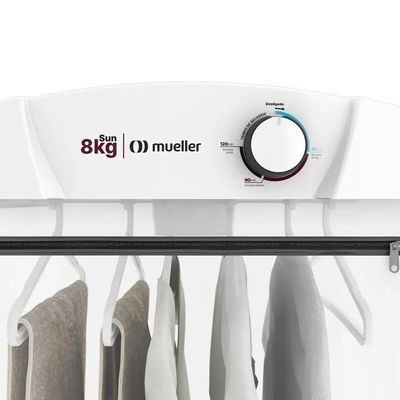 Secadora Mueller Sun 8 Kg Design Moderno 6 Cabides Branco 110V