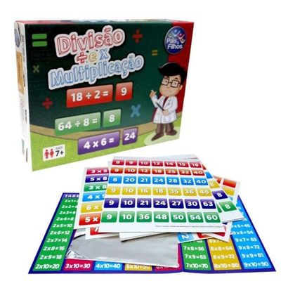 Jogo Pedagógico Divisão E Multiplicação - Pais E Filhos