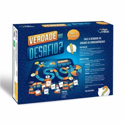 Jogo Verdade Ou Desafio - Pais E Filhos
