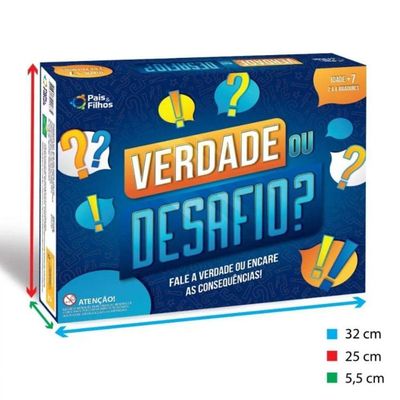 Jogo Verdade Ou Desafio - Pais E Filhos