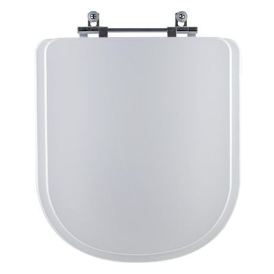 Assento Sanitário Tampa De Vaso Branco Mdf Laqueado Flox Para Bacia Fiori