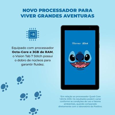 Tablet Positivo Vision Tab 7 64GB Octa-Core 3GB RAM 7" IPS