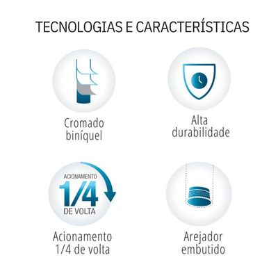 Torneira Para Banheiro Next De Bancada - Docol