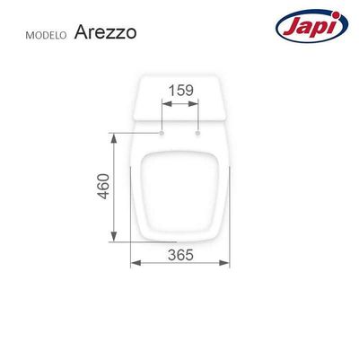 Assento Sanitário Com Fechamento Lento Arezzo Branco Para Vaso Japi