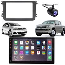 Central Multimídia 2 Din Mp5 Amarok Câmera Moldura Tela Pt