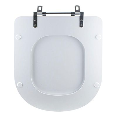 Tampa Vaso Sanitário Madeira Laqueada Life Branco Para Bacia Celite