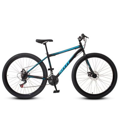 Bicicleta Aro 29 Aço Carbono Gott Cronos Freio A Disco 21v Preto Azul