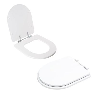 Assento Sanitário Tampa De Vaso Branco Mdf Laqueado Smart Para Bacia Celite