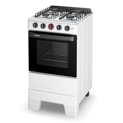 Fogão Esmaltec 4 Bocas Ideal Super  Acendimento Automático Branco Bivolt F4IAB4121BR