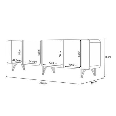 Buffet Saluti Off White - Hb Móveis