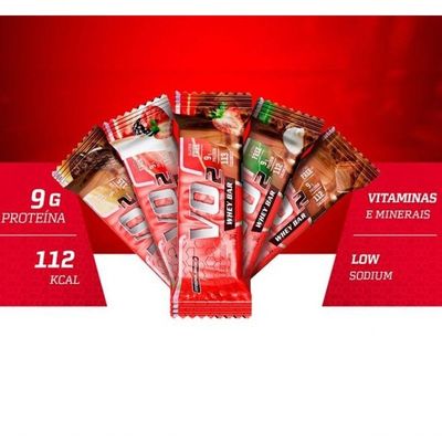 Vo2 Slim Protein Bar Caixa 12 Unidades Sabor Chocolate