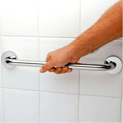 Alça De Apoio Inox Barra 30cm Segurança Idoso Gestante Banheiro Box Parede Suporte Acessibilidade
