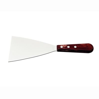 Espátula Raspador Para Chapa Lâmina Inox Cabo Madeira Polywood Vermelho 5 - Tramontina 21166175