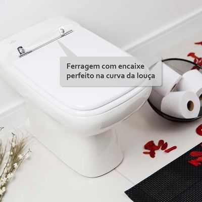 Assento Sanitário Em Mdf Tivoli Branco Para Bacia Ideal Standard