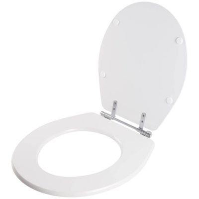 Tampa De Vaso Poliéster Ravena Branco Para Bacia Deca 6lpf
