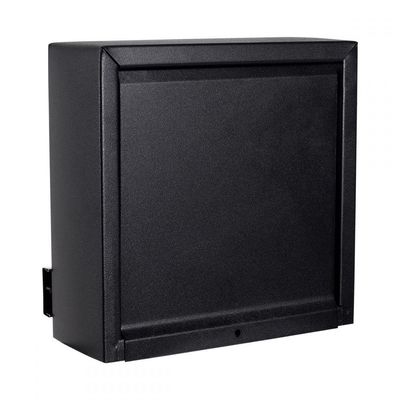 Caixa De Correio Grade Vertical Preto Fosco Tarja Inox Top Moderna