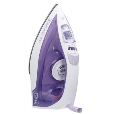 Ferro De Passar A Vapor Black Decker FX1050 Branco Com Roxo - 220V