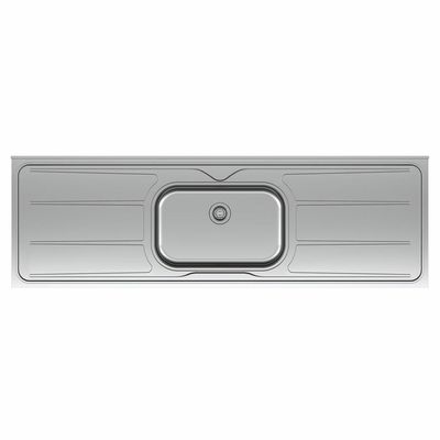 Pia De Cozinha Com Cuba 180cm E Válvula Aço Inox - Ghel Plus
