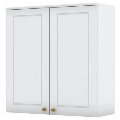 Armario Aereo 2 Portas Mdf 80 Cm Americana C356 Branco Henn