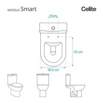 Tampa De Vaso Com Fechamento Lento Smart Onix (preto Fosco) Para Louça Celite Com Ferragem Dourada