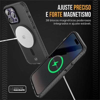 Capa Magsafe Pro Para Iphone 16 - Preta - Gshield