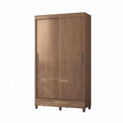 Guarda Roupa Solteiro Com Pés 2 Portas Correr Jequitiba New Jequitiba