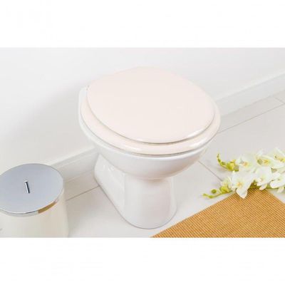 Tampa De Vaso Sanitario Almofadada Fiore Biscuit (bege Claro) Para Bacia Incepa
