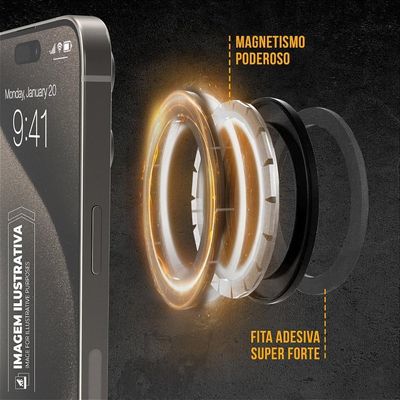 Anel Victus Magnético Magsafe - Preto - Gshield