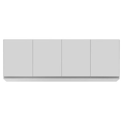 Armário De Cozinha Modulado De Canto 7 Peças Cp36 Com Pia Inox Branco - Lumil